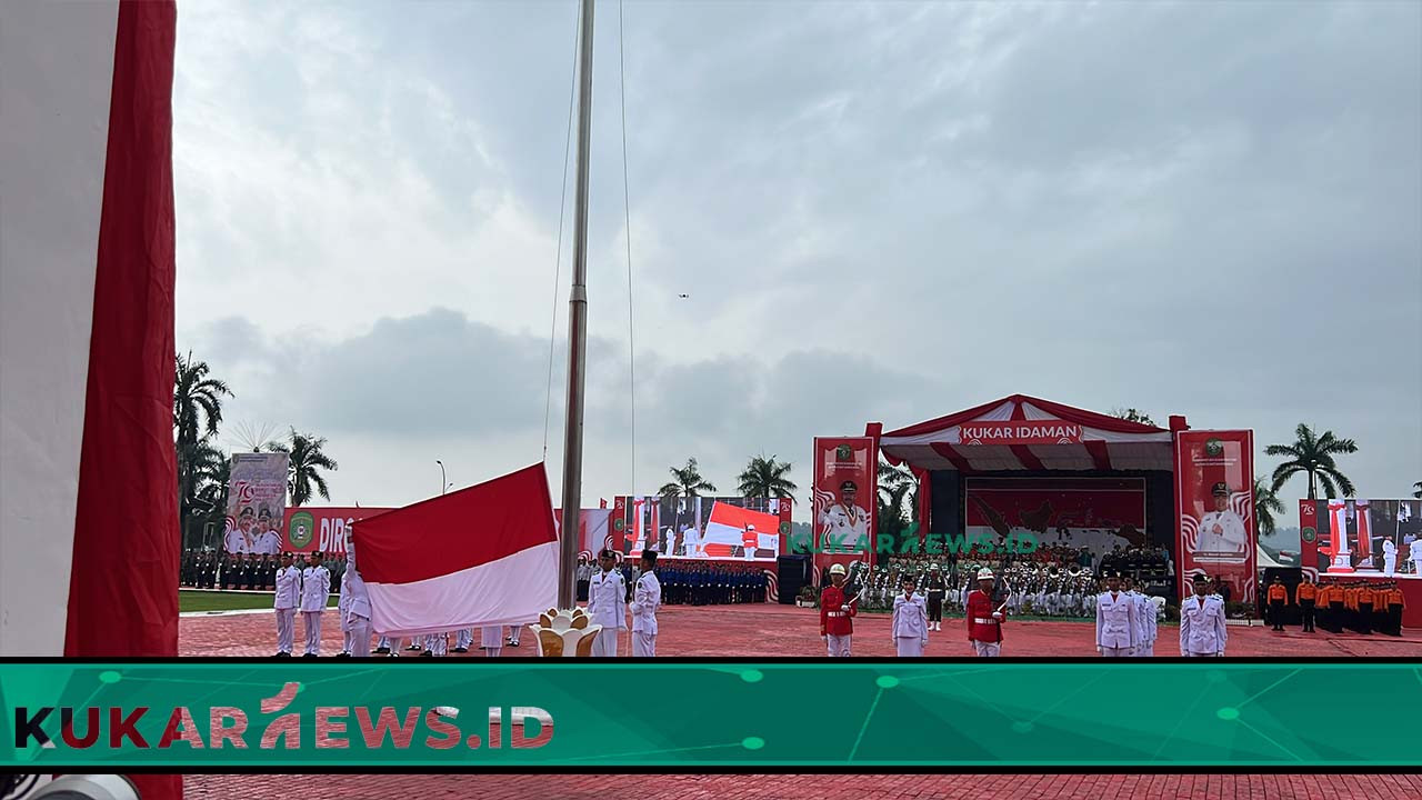 Khidmatnya Pelaksanaan Upacara Peringatan HUT RI Ke 79 di Kukar