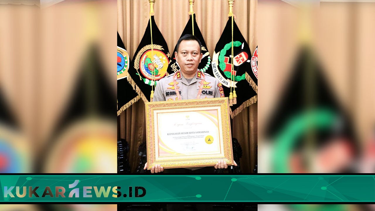 Polresta Samarinda Terima Penghargaan Pelayanan Prima Hasil dari PEKPPP