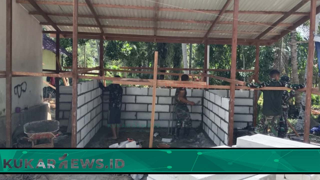 Kodim 0906 Kukar Bangun MCK Bagi Warga, Perbaiki Kualitas Kesehatan